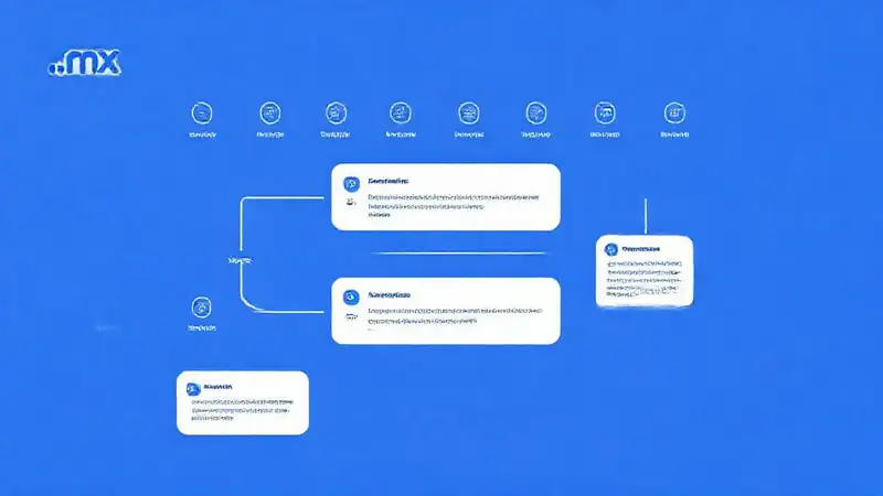 Interfaz digital azul y blanca informa